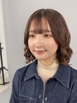 アメリ バイ アピッシュ(Amelie by apish)&nbsp;コテ巻き風パーマ　ボブの王道カール　新デジタルパーマ