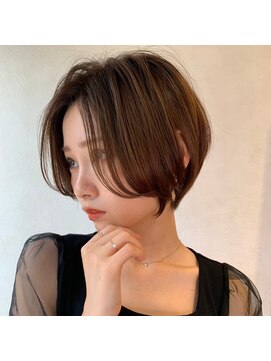 ロンドブルーム 天神大名店(Lond Bloom) イメチェンショート外ハネボブ美髪ブルーブラックワイドバング