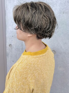 モリオ(morio) ハイライトカラー/ショート×ハイライト/夏カラー/白髪ぼかし