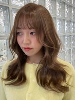 サンクプロジェクト(cinq PROJECT)&nbsp;韓国ヘア顔周りレイヤーミルクティーベージュグレージュカラー