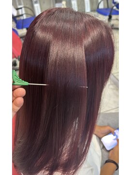 オシャレドロボウ ビス OSHARE DOROBO bis 【オシャドロ/京田辺/新田辺】ワインレッドカラー/ブリーチなし