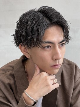 フィフス 大分(fifth) 大分メンズツーブロックセンターパートツイストスパイラルパーマ