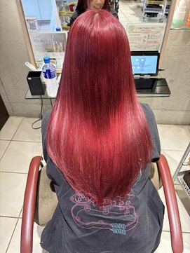 ソトエアンドマーブ 久喜店(SOTOE&marbb) レッド/韓国カラー/ブリーチ/赤/20代