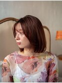 前上がりボブ【髪質改善/ヘッドスパ/白髪染め/いわき】