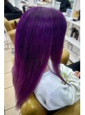 ハイトーン/個性的/派手髪/パープル系カラー/グラデーション