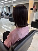 大人切りっぱなしボブ