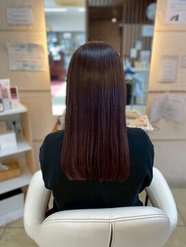 美容室 ルーフトップ(Roof top) 髪質改善白髪ぼかしハイライトカラー前髪カットベージュカラー