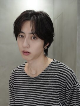 バイフィフス 原宿/表参道(by fifth) 原宿フェザーパーマ大人メンズカットセンターパートウルフ30代