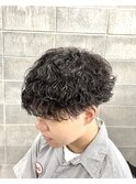 波巻きパーマ