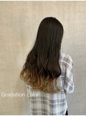グラデーションカラー　裾カラー　ダブルカラー　ブリーチカラー