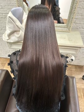 黒髪/クラゲヘアー/オリーブグレー/小顔/ココアベージュ/茨木 