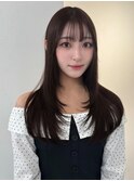 レイヤーカット/ココアブラウン