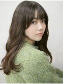 ★大人ガーリーなデジタルパーマ/似合わせカット/ダークアッシュ