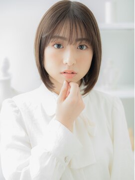 カバーヘア 上尾西口店(COVER HAIR) 大人可愛いダークアッシュ切りっぱなしボブc8上尾20代30代40代