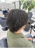 波巻きパーマ