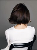 艶さらストレート 自然な縮毛矯正×大人ミディアムボブ