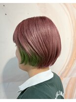 クラン(cLan.)&nbsp;【PINK×NEON GREEN×ショートボブ】byミヤガワ