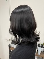 アトレ 福岡大名店(attrait)&nbsp;ミディアムダークブラウン × 艶感カラー&トリートメント