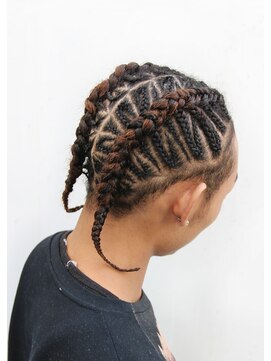 ラブ ロック Love' Lock コーンロウ・ボクサーコーンロウ・成人式、成人式ヘア、