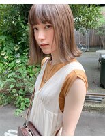 ブルー(BLUE)&nbsp;#BLUE  ハイトーン外ハネボブ