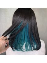 テテ(TETE) インナーカラー ターコイズ 長堀橋×心斎橋