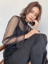 ワンス(Once)&nbsp;Once アッシュピンク ピンクブラウン 外ハネボブ by.加藤