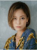 ミニボブハイトーンベージュ