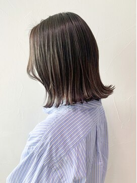 アイティーバイアルバム 八王子店(IT by ALBUM) オリーブグレージュ_Aラインボブかきあげロング_ba321341