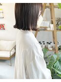 柔らかい切りっぱなしボブ