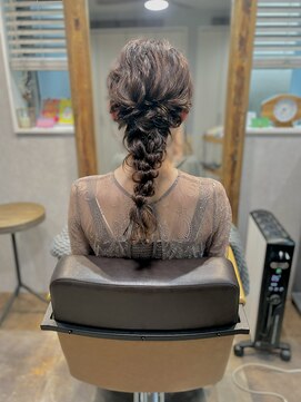 ベルトオブヴィーナス(Belt of venus) 編みおろしアレンジ