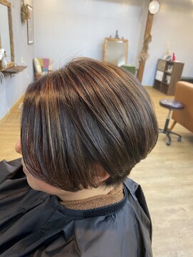 オリーブの家 白髪ぼかし