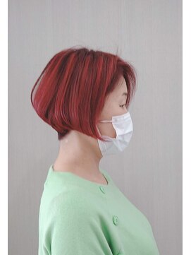 ロメリ(Romeri) ハイライトカラー×ショートボブ☆/30代/40代/50代/出口博一