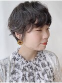 【morio原宿】ニュアンスショートパーマ　黒髪マッシュ　宮本