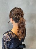 結婚式お呼ばれモテ髪ヘアヘアアレンジ 結婚式/二次会/成人式