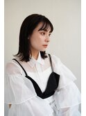 黒髪ロング/グレーベージュ/レイヤーロング/新宿駅