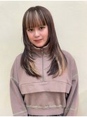 【snuw mina】インナーカラー/レイヤーカット