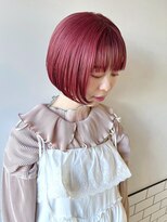 エマエコル(Emma ecole)&nbsp;Emma ecole ハイトーンチェリーピンク/ミニボブ/丸みボブ by Mai