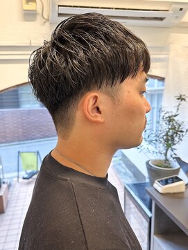 ラレイ ハラジュク(Lalei harajuku) 【白石】4mm刈り上げ/マッシュショート/ジェル仕上げ