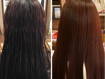 ヘアスタジオ ナンバーナイン Hairstudio No.9の写真/自分史上最高の【艶髪】を叶える髪質改善をご用意＊ダメージを抑えた施術で、柔らかなうる艶ストレートに◇
