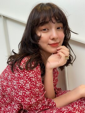 アクアオモテサンドウ(ACQUA omotesando) △大人可愛い癖毛風ウルフパーマレイヤーパーマベージュカラー