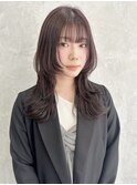 ラベンダーロングハイレイヤーウルフ