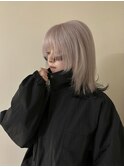 デザインカラーシャドールーツ裾カラーレイヤーボブ