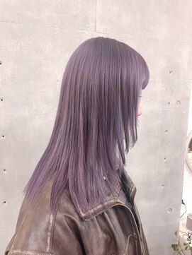 ネオリーブカフ 鶴ヶ峰店(Neolive caff) ラベンダーピンク　ハイトーン　ダブルカラー