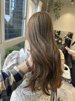 ラボアン 梅田店(lab.em.)&nbsp;オリーブベージュ×髪質改善×巻き髪