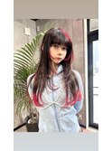毛先カラー