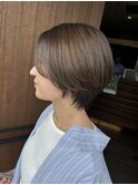 ショート×透明感カラー