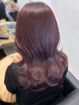 アリスバイアフロート 自由が丘(ALICe by AFLOAT) 〇ピンクラベンダー ブリーチなしダブルカラー 透明感カラー