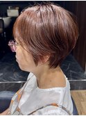 ショートスタイル　暖色カラー　30代40代50代60代　