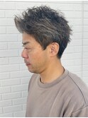 メンズショートパーマニュアンスパーマソフトツイスト刈り上げ