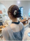 ヘアセット/お呼ばれアレンジ/ロングヘア/韓国/船橋/京成船橋
